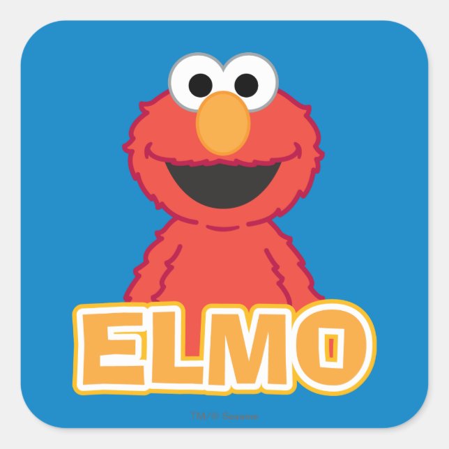 Elmo Classic Style Square Sticker (Front)