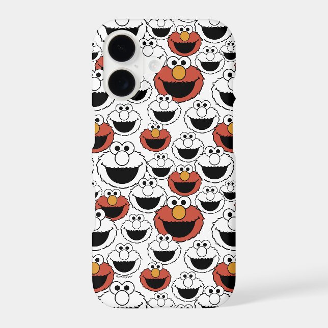 Elmo Color Pop Face Pattern Iphone Case (Back)