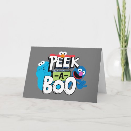 Elmo Cookie  Grover  Peek_a_Boo Card