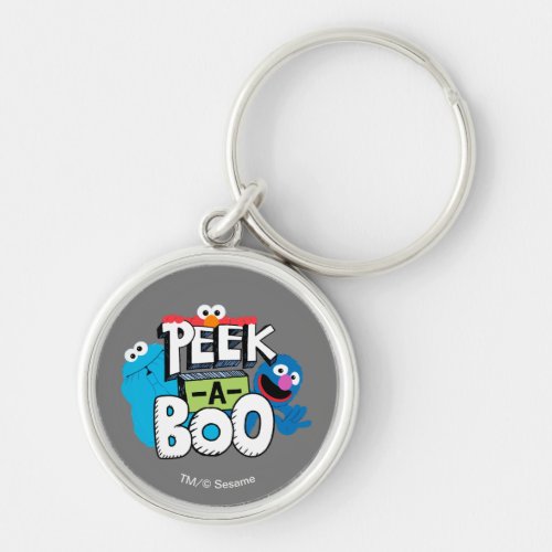 Elmo Cookie  Grover  Peek_a_Boo Keychain