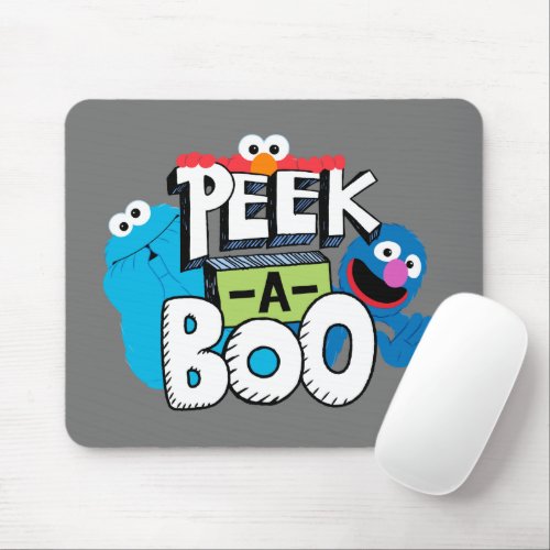 Elmo Cookie  Grover  Peek_a_Boo Mouse Pad