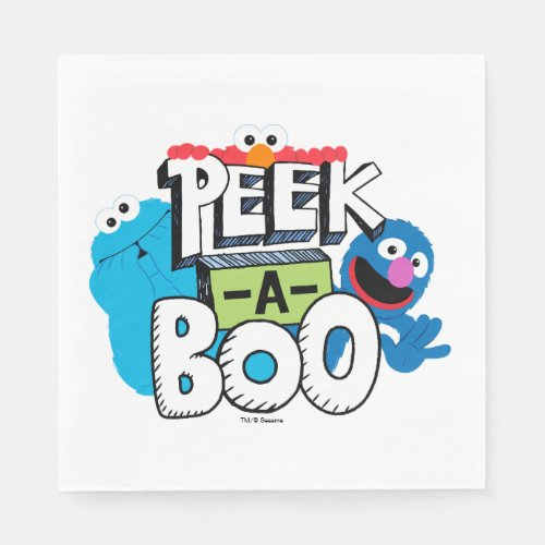 Elmo Cookie  Grover  Peek_a_Boo Napkins