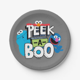 Elmo, Cookie & Grover   Peek-a-Boo Paper Plates