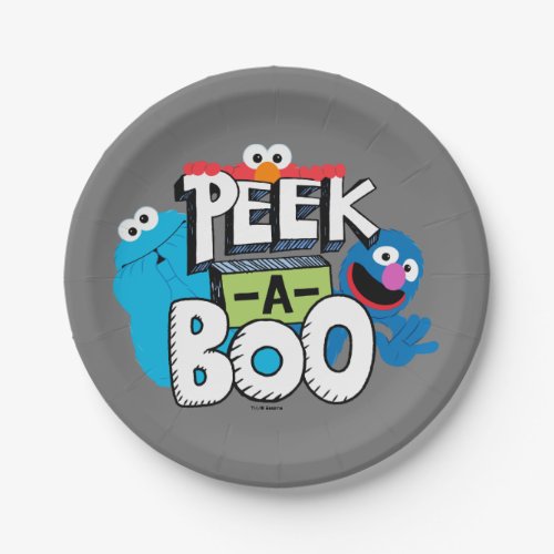 Elmo Cookie  Grover  Peek_a_Boo Paper Plates
