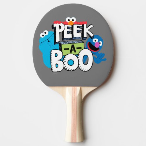 Elmo Cookie  Grover  Peek_a_Boo Ping Pong Paddle