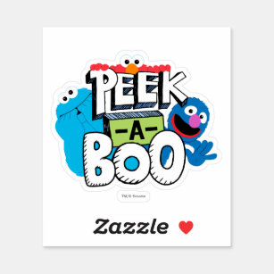 Elmo, Cookie & Grover   Peek-a-Boo Sticker