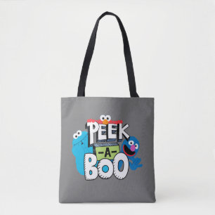 Elmo, Cookie & Grover Peek-a-Boo Tote Bag