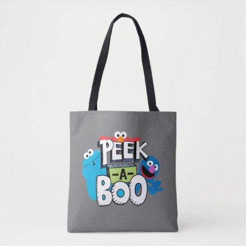 Elmo Cookie  Grover  Peek_a_Boo Tote Bag