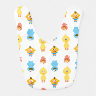 Elmo, Cookie Monster, Bert & Cookie Monster Baby Bib