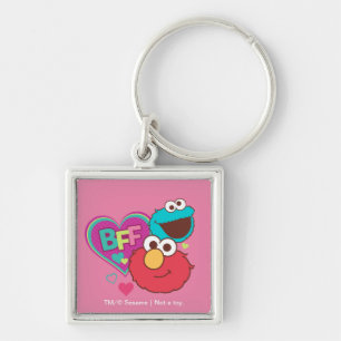 Elmo & Cookie Monster - BFF Keychain