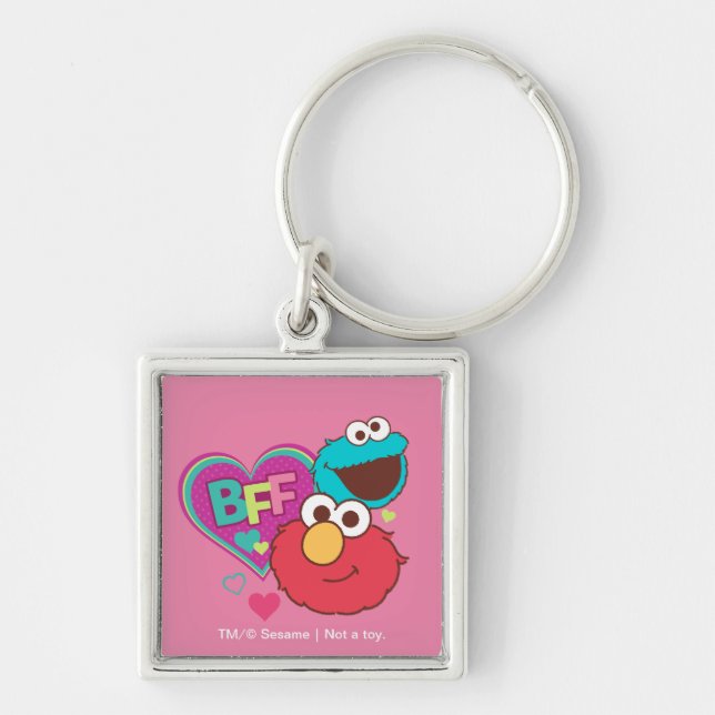 Elmo & Cookie Monster - BFF Keychain (Front)