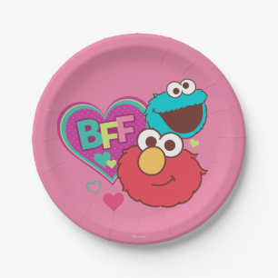 Elmo & Cookie Monster - BFF Paper Plates