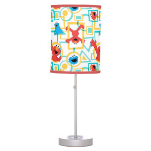 Elmo & Cookie Monster Fun Shapes Pattern Table Lamp