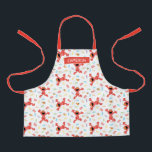 Elmo Crayon Pattern Apron<br><div class="desc">Check out this adorable Sesame Street pattern featuring Elmo and Dorothy with crayons!  © 2021 Sesame Workshop. www.sesamestreet.org</div>