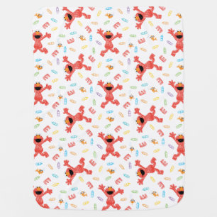 Elmo Crayon Pattern Baby Blanket