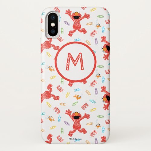 Elmo Crayon Pattern iPhone X Case