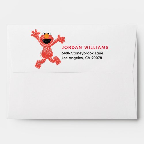 Elmo Crayon Pattern Envelope