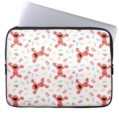 Elmo Crayon Pattern Laptop Sleeve