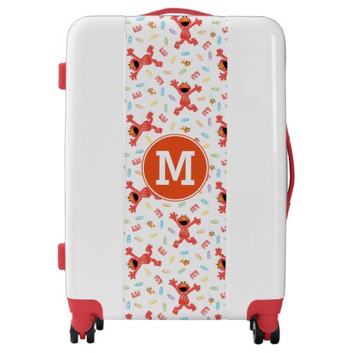 Elmo Crayon Pattern Luggage