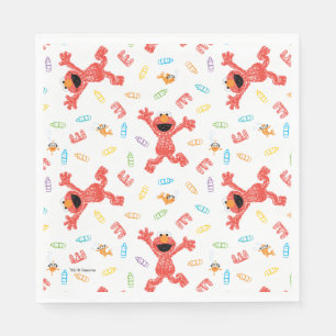 Elmo Crayon Pattern Napkins