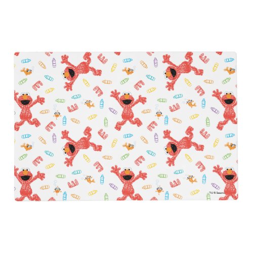 Elmo Crayon Pattern Placemat