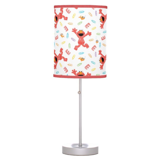 Elmo Crayon Pattern Table Lamp (Front)