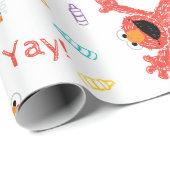 Elmo Crayon Pattern Wrapping Paper (Roll Corner)