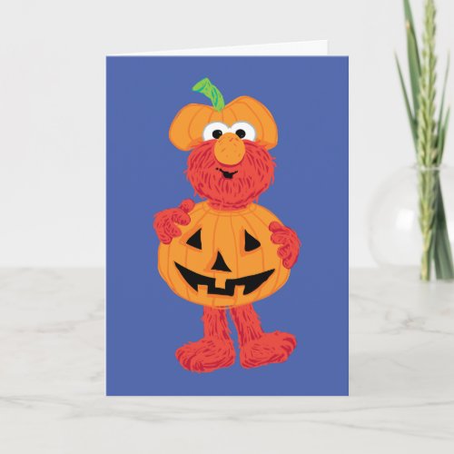 Elmo  Cute as a Pumpkin Card