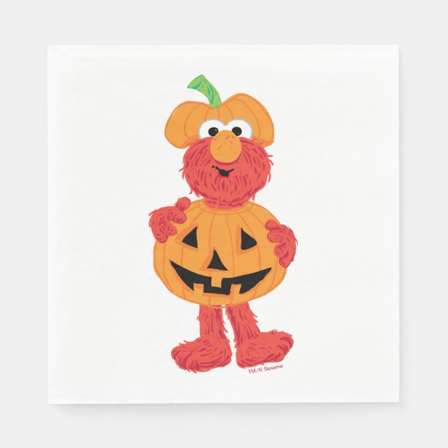 Elmo | Cute as a Pumpkin Napkins (Front)