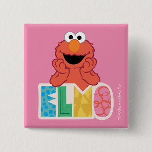Elmo Cute & Fun Button