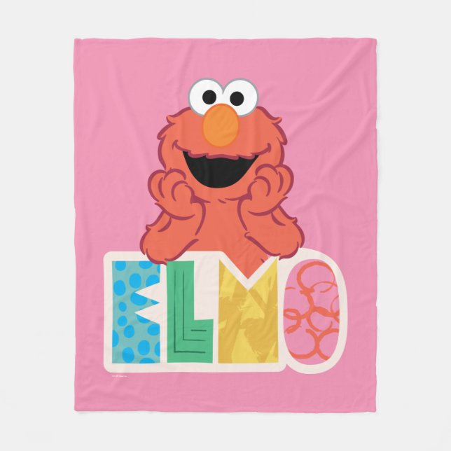 Elmo Cute & Fun Fleece Blanket (Front)