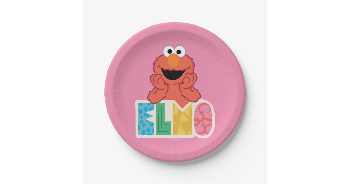 Elmo Cute & Fun Paper Plate