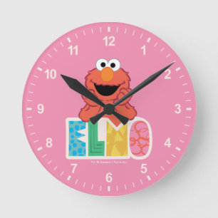 Elmo Cute & Fun Round Clock
