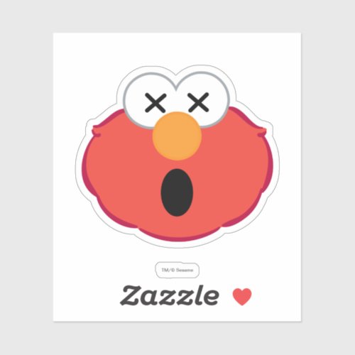 Elmo Dizzy Face Sticker