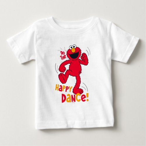 Elmo  Do the Happy Dance Baby T_Shirt