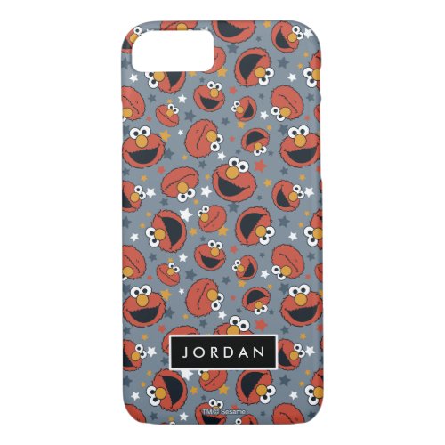 Elmo  Elmo Rules Star Pattern  Add Your Name iPhone 87 Case