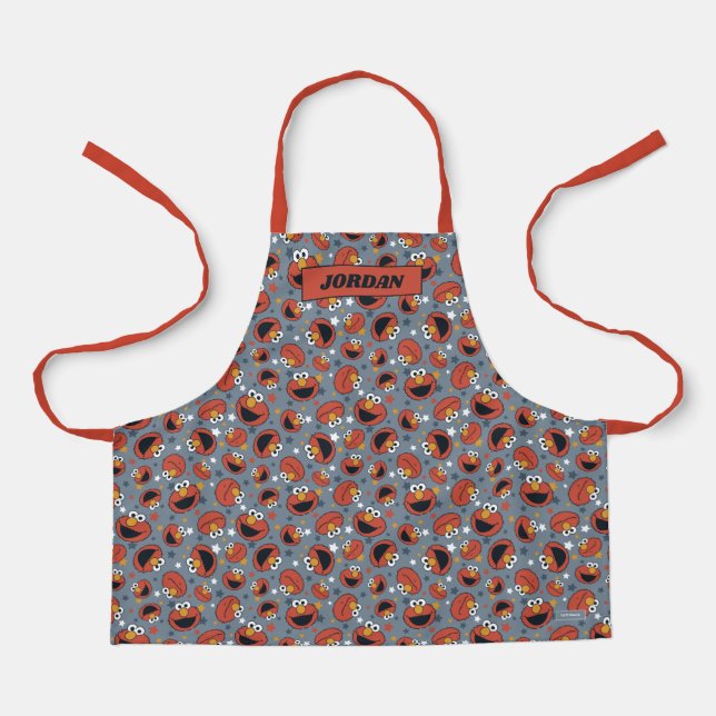 Elmo | Elmo Rules Star Pattern Apron (Front)