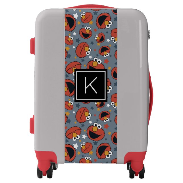 Elmo | Elmo Rules Star Pattern | Monogram Luggage (Front)
