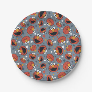 Elmo   Elmo Rules Star Pattern Paper Plates