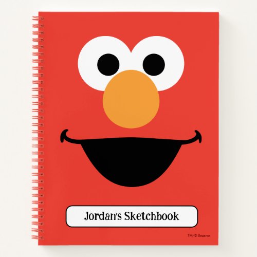 Elmo Face Art Drawing Notebook