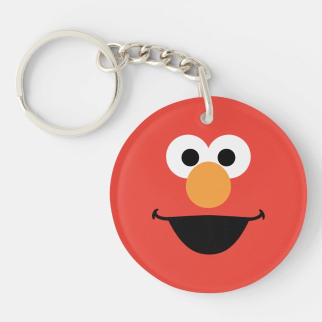 Elmo Face Art Keychain (Front)