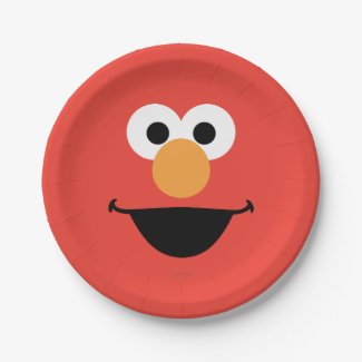 Elmo Face Art Paper Plate