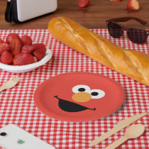 Elmo Face Art Paper Plates