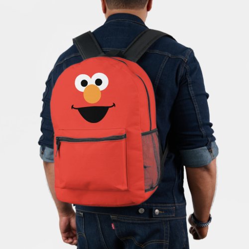 Elmo Face Art Printed Backpack
