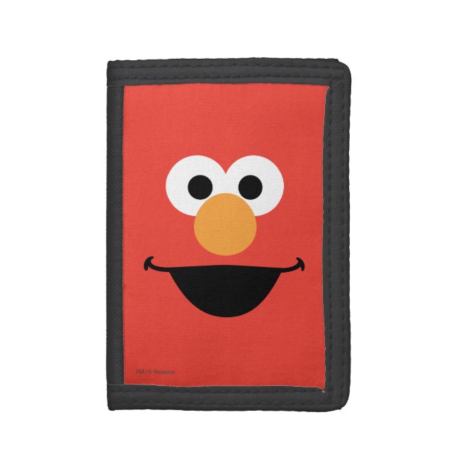 Elmo Face Art Trifold Wallet (Front Vertical)