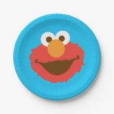 Sesame Street | Elmo - Polka Dot & Stars Birthday Paper Plates
