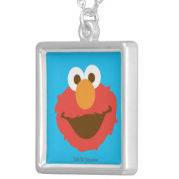 Elmo Face Silver Plated Necklace | Zazzle