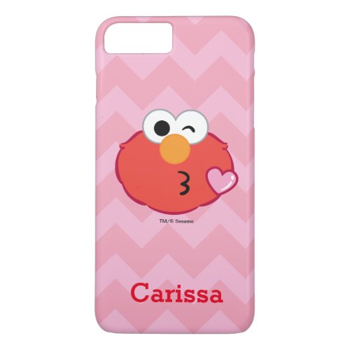 Elmo Face Throwing a Kiss  Add Your Name iPhone 8 Plus7 Plus Case