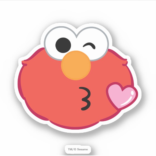 2019 Sesame Street Characters Sticker Sheet of Elmo Cookie 