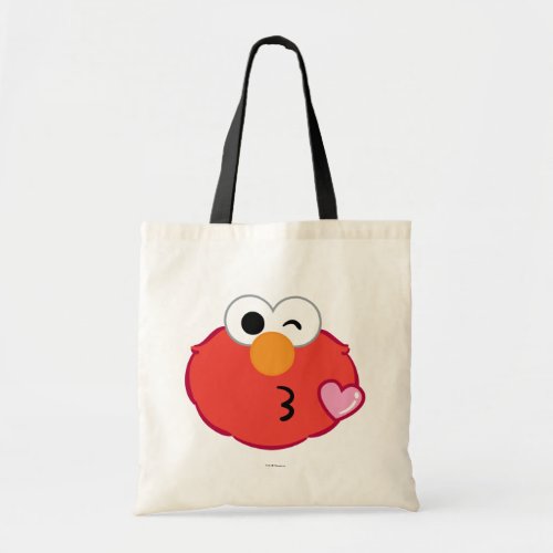 Elmo Face Throwing a Kiss Tote Bag